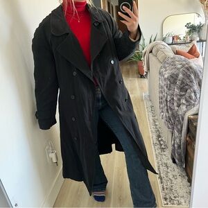 Vintage Stafford black trench coat